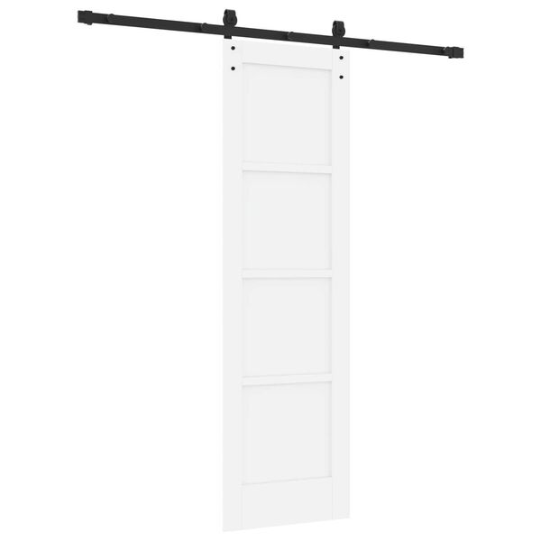 vidaXL Συρόμενη Πόρτα Λευκό και μαύρο 61 x 198.5 εκ.