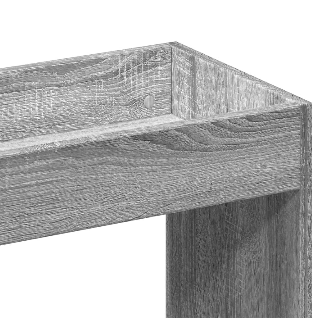 vidaXL Ντουλάπι Γκρι Sonoma 63x33x180 εκ. από Επεξεργασμένο Ξύλο
