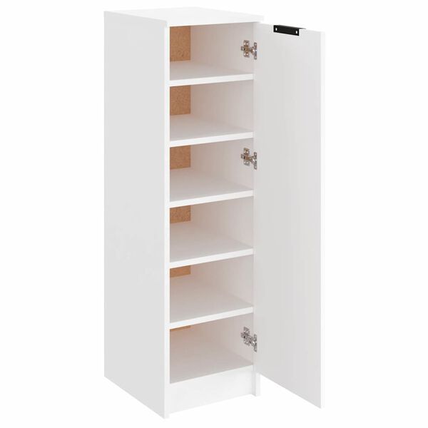 vidaXL Παπουτσοθήκη Λευκή 30x35x100 εκ. από Επεξεργασμένο Ξύλο