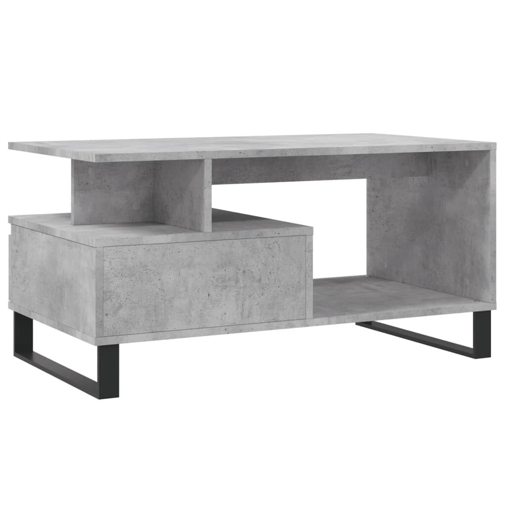 vidaXL Τραπεζάκι Σαλονιού Γκρι Σκυρ. 90x49x45 εκ. Επεξεργασμένο Ξύλο
