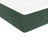 vidaXL Κρεβάτι Boxspring με Στρώμα Σκούρο Πράσινο 80x200 εκ. Βελούδινο