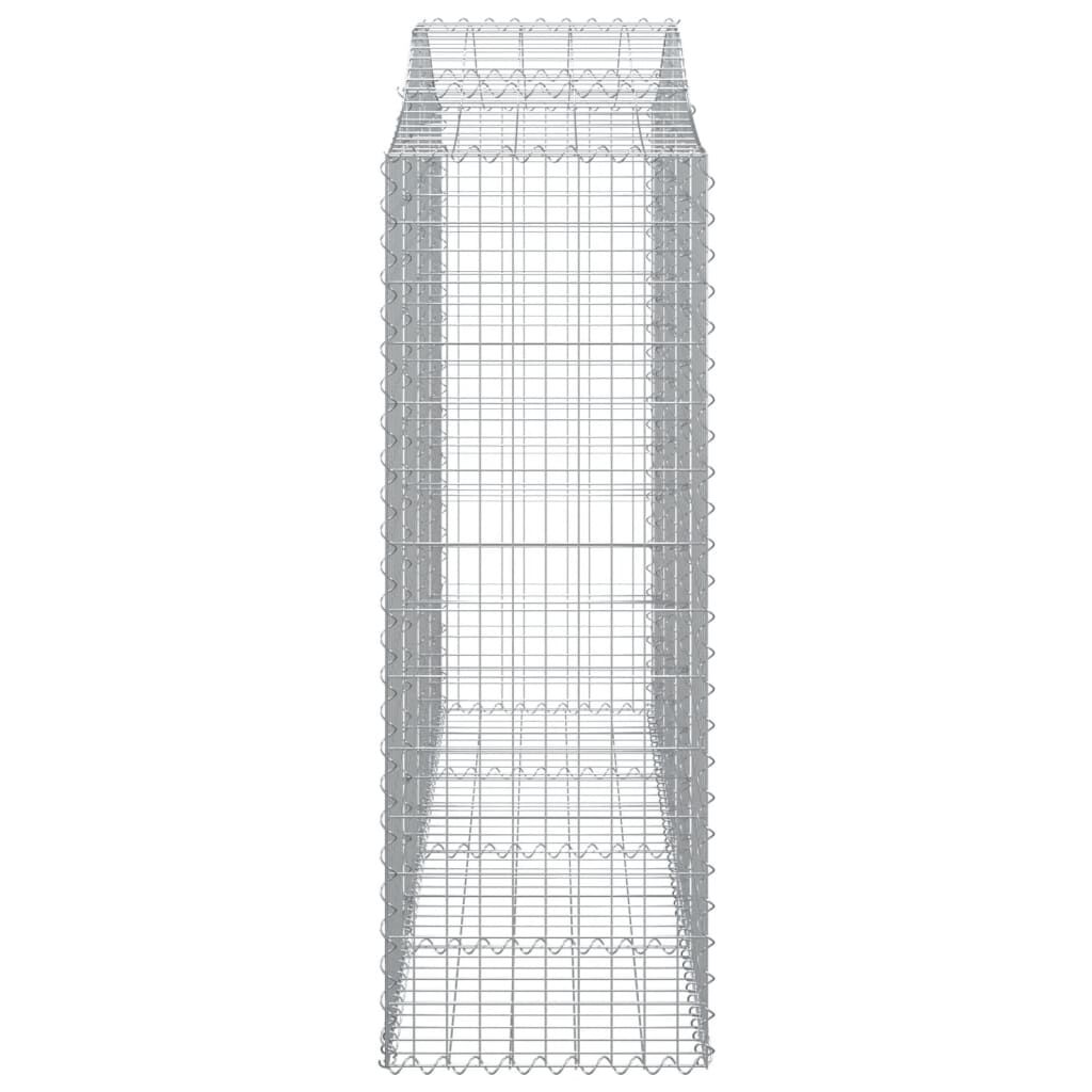 vidaXL Συρματοκιβώτια Τοξωτά 14 τεμ. 200x50x140/160 εκ. Γαλβαν. Ατσάλι