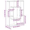 vidaXL Βιβλιοθήκη Λευκή 63x20x90 εκ. από Τεχνητό Ξύλο