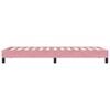 vidaXL Box Spring Κρεβάτι χωρίς στρώμα Ροζ 100x210 cm Βελούδινο