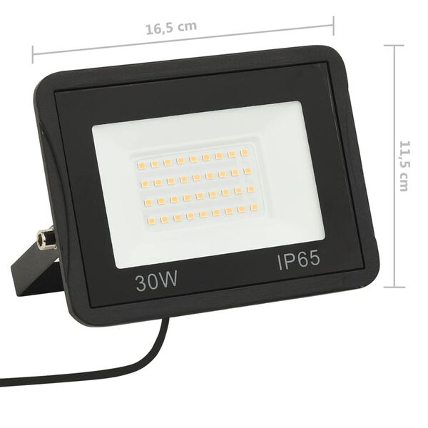 vidaXL Προβολείς LED 2 τεμ. Θερμό Λευκό 30 W