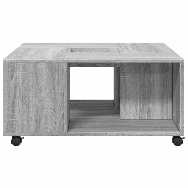 vidaXL Τραπεζάκι Σαλονιού Γκρι Sonoma 80x80x40 εκ. Επεξεργασμένο Ξύλο