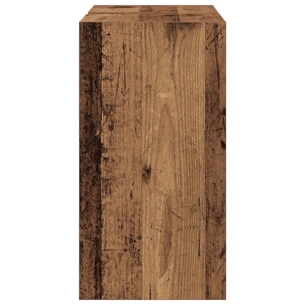 vidaXL Ντουλάπι Νιπτήρα Παλιό Ξύλο 63x29x55 εκ. Συμπαγές Ξύλο