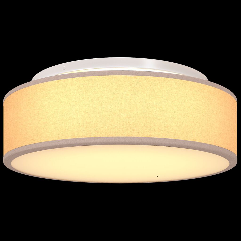 vidaXL Φωτιστικά Οροφής Flush Mount Ταπέ Ø 38 εκ Υφάσματος E27