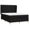 vidaXL &Kappa;&rho;&epsilon;&beta;ά&tau;&iota; Boxspring &mu;&epsilon; &Sigma;&tau;&rho;ώ&mu;&alpha; &Mu;&alpha;ύ&rho;&omicron; 140x190 &epsilon;&kappa;. &Upsilon;&phi;&alpha;&sigma;&mu;ά&tau;&iota;&nu;&omicron;