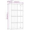 vidaXL Ραφιέρα/Βιβλιοθήκη Sonoma Δρυς 66x30x130 εκ. από Επεξ. Ξύλο