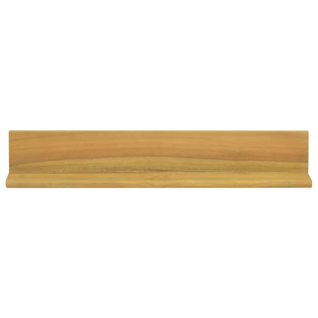 vidaXL Ράφια Τοίχου 2 τεμ. 60 x 10 x 10 εκ. από Μασίφ Ξύλο Teak