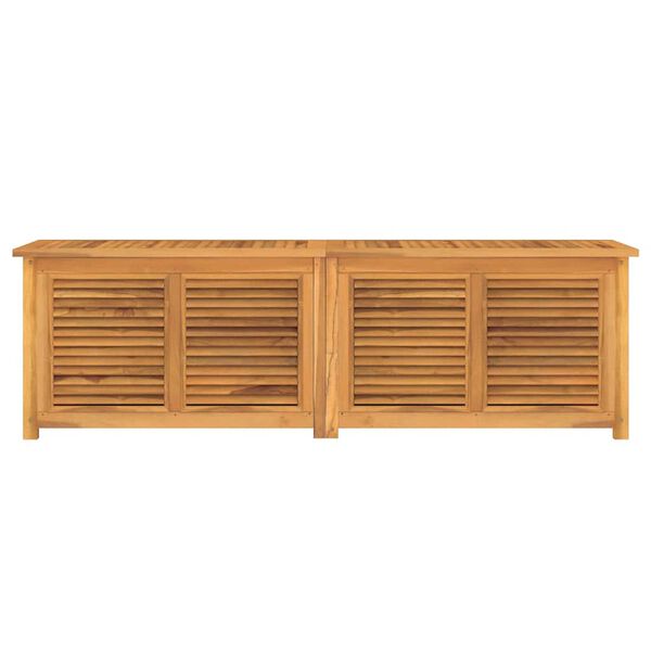 vidaXL Μπαούλο Αποθήκευσης Κήπου με Τσάντα 175x50x55εκ Μασίφ Ξύλο Teak
