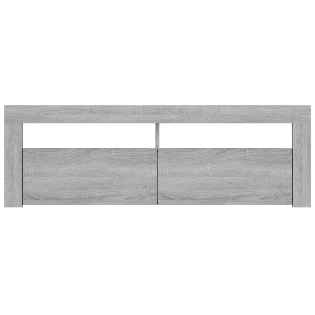 vidaXL Έπιπλο Τηλεόρασης με LED Γκρι Sonoma 120x35x40 εκ.