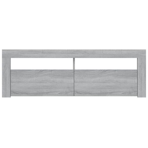 vidaXL Έπιπλο Τηλεόρασης με LED Γκρι Sonoma 120x35x40 εκ.