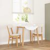 vidaXL Καρέκλες τραπεζαρίας με μαξιλάρια 2 τεμάχια από μασίφ ξύλο