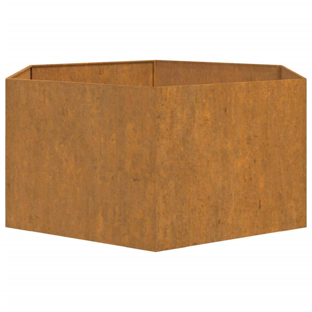 vidaXL Ζαρντινιέρα Σκουρ. 90 x 90 x 45 εκ. Ατσάλι Σκληρυθέν στον Αέρα