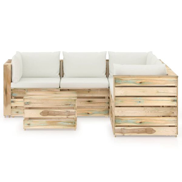 vidaXL &Sigma;&alpha;&lambda;ό&nu;&iota; &Kappa;ή&pi;&omicron;&upsilon; &Sigma;&epsilon;&tau; 6 &tau;&epsilon;&mu;. &Pi;&rho;ά&sigma;&iota;&nu;&omicron; &Epsilon;&mu;&pi;&omicron;&tau;&iota;&sigma;&mu;έ&nu;&omicron; &Xi;ύ&lambda;&omicron; &mu;&epsilon; &Mu;&alpha;&xi;&iota;&lambda;ά&rho;&iota;&alpha;