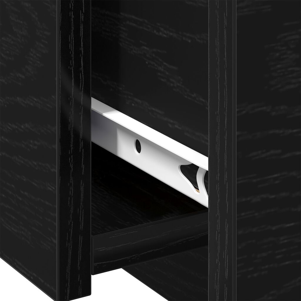 vidaXL Τραπεζάκι σαλονιού Μαύρος Δρυς 90x60x31 εκ. Επεξεργασμένο ξύλο