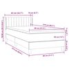 vidaXL Box Spring &Kappa;&rho;&epsilon;&beta;ά&tau;&iota; &mu;&epsilon; &sigma;&tau;&rho;ώ&mu;&alpha; &Mu;&alpha;ύ&rho;&omicron; 80x210 &epsilon;&kappa;. &Beta;&epsilon;&lambda;&omicron;ύ&delta;&iota;&nu;&omicron;
