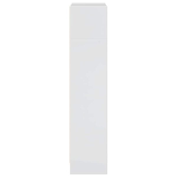 vidaXL Βιβλιοθήκη Γυαλιστερό Λευκό 40x24x109 εκ. Επεξεργασμένο Ξύλο