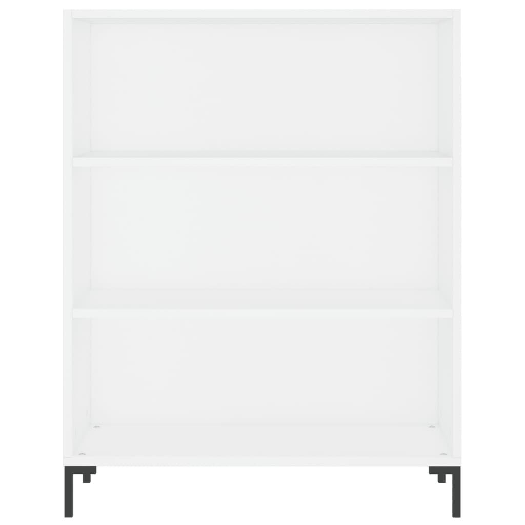vidaXL Βιβλιοθήκη Λευκή 69,5 x 32,5 x 90 εκ. από Επεξεργασμένο Ξύλο