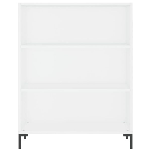 vidaXL Βιβλιοθήκη Λευκή 69,5 x 32,5 x 90 εκ. από Επεξεργασμένο Ξύλο