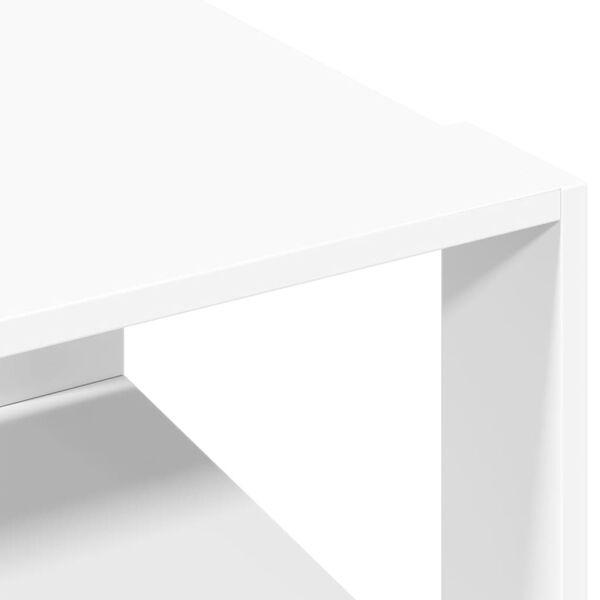 vidaXL Τραπεζάκι Σαλονιού Λευκό 51,5x51,5x30εκ. από Επεξεργασμένο Ξύλο