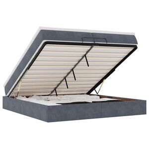 vidaXL &Omicron;&theta;&omega;&mu;&alpha;&nu;&iota;&kappa;ό &kappa;&rho;&epsilon;&beta;ά&tau;&iota; &mu;&epsilon; &sigma;&tau;&rho;ώ&mu;&alpha;&tau;&alpha; &Sigma;&kappa;&omicron;ύ&rho;&omicron; &gamma;&kappa;&rho;&iota; 200x200cm Velvet