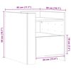 vidaXL Κομοδίνο Sonoma Δρυς 45x50x50 εκ. από Επεξεργασμένο Ξύλο