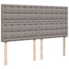 vidaXL &Kappa;&rho;&epsilon;&beta;ά&tau;&iota; Boxspring &mu;&epsilon; &Sigma;&tau;&rho;ώ&mu;&alpha; Taupe 180x200 &epsilon;&kappa;. &Upsilon;&phi;&alpha;&sigma;&mu;ά&tau;&iota;&nu;&omicron;