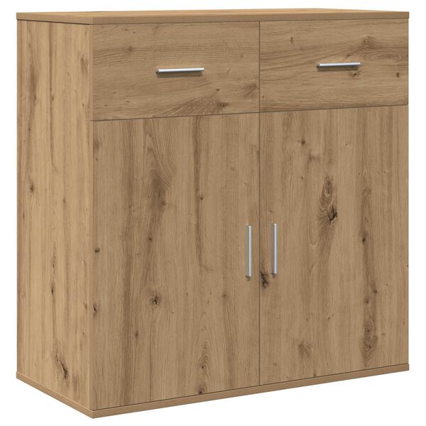 vidaXL Πλαϊνό γραφείο artisan δρυς 79 x 38 x 80 εκ Επεξεργασμένο ξύλο