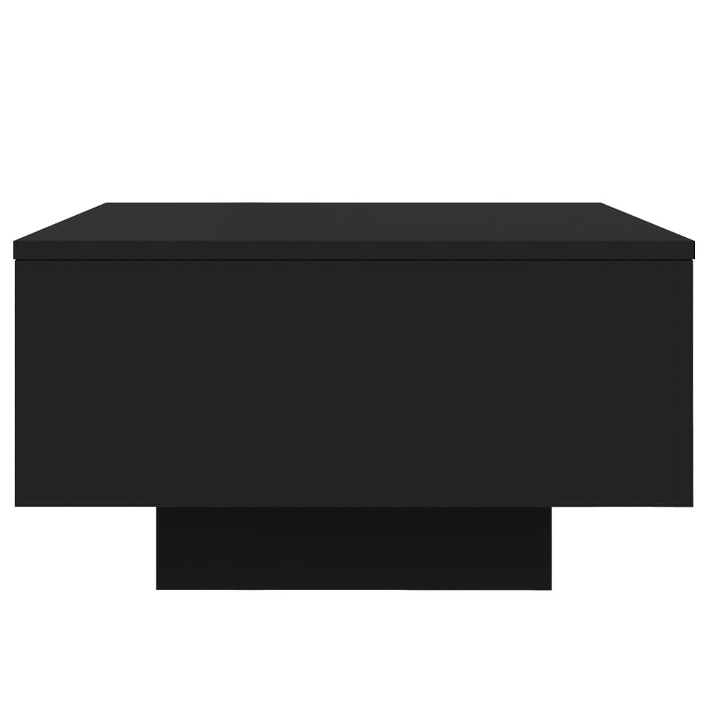 vidaXL Τραπεζάκι Σαλονιού με Φώτα LED Μαύρο 55x55x31 εκ.