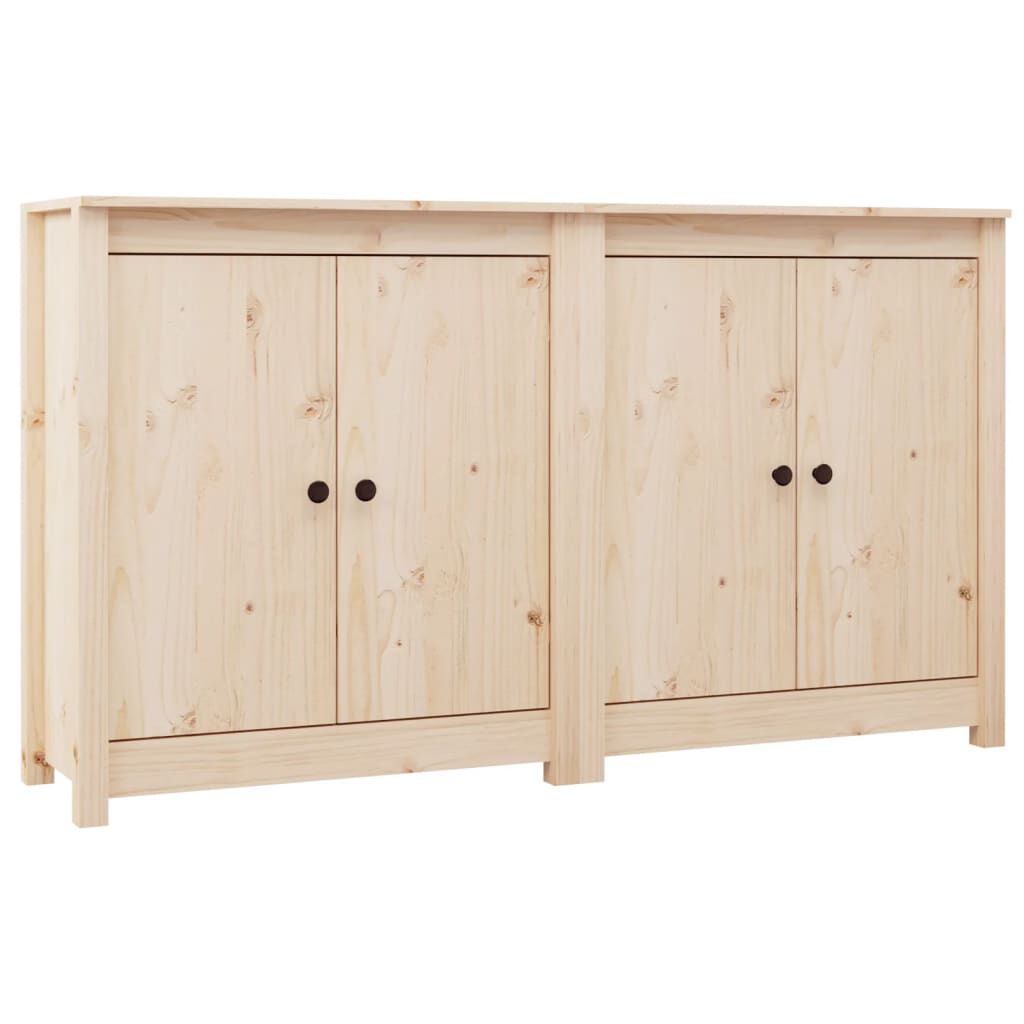 vidaXL Ντουλάπια 2 τεμ. 70 x 35 x 80 εκ. από Μασίφ Ξύλο Πεύκου