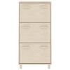 vidaXL Παπουτσοθήκη HAMAR Καφέ Μελί 59,5x35x117 εκ. Μασίφ Ξύλο Πεύκου