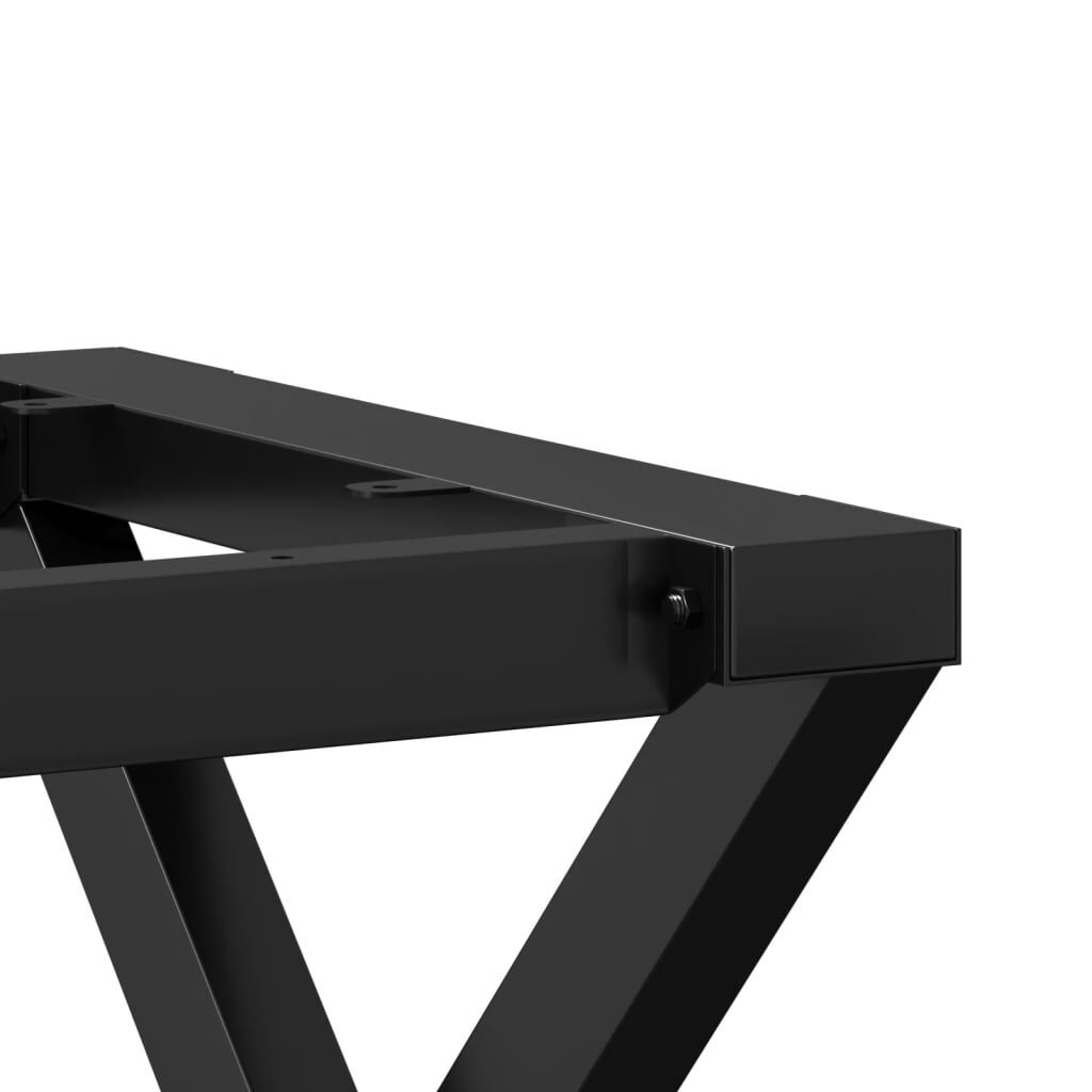 vidaXL Πόδια Τραπεζαρίας σε Σχήμα «X» 160x80x73 εκ. Ατσάλι