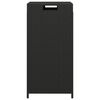 vidaXL Κάδος Απορριμάτων Μαύρος 40 x 40 x 80 εκ. από Συνθετικό Ρατάν