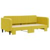 vidaXL Καναπές Κρεβάτι Συρόμενος Κίτρινος 90 x 200 εκ. Βελούδινος
