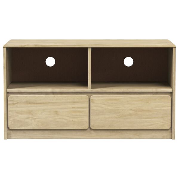 vidaXL Έπιπλο Τηλεόρασης SAUDA Χρώμα Δρυός 99x43x55 εκ. Μασίφ Πεύκο
