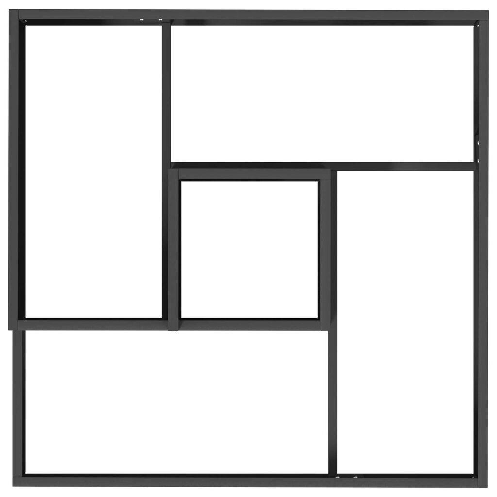 vidaXL Γλάστρα Κήπου Μαύρο 60 x 60 x 50 εκ Ατσάλι