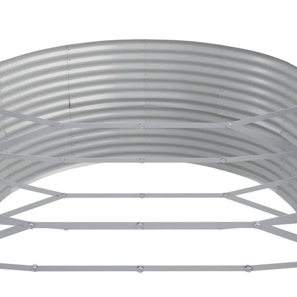 vidaXL Ζαρντινιέρα Ανθρακί 544x100x36εκ Γαλβανισμένος χάλυβας