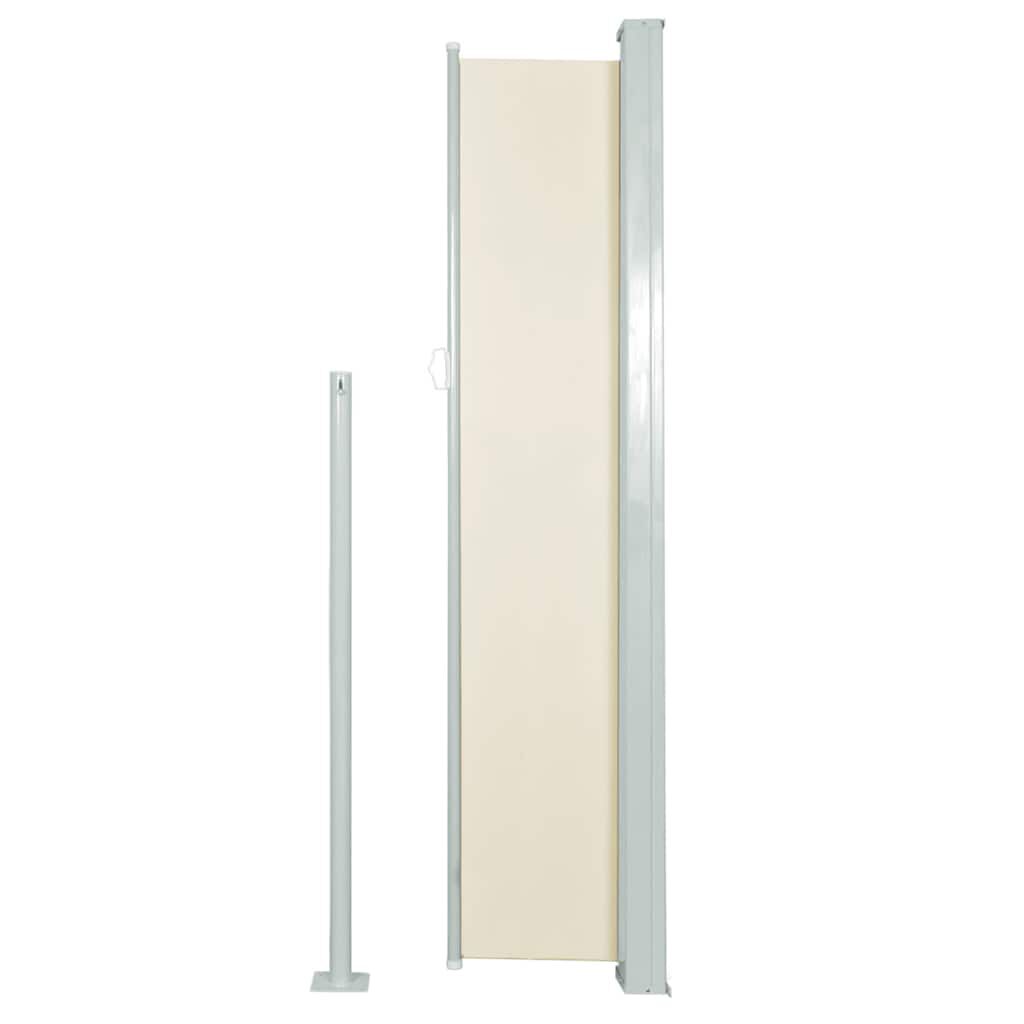 vidaXL Σκίαστρο Πλαϊνό Συρόμενο Κρεμ 160 x 500 εκ.