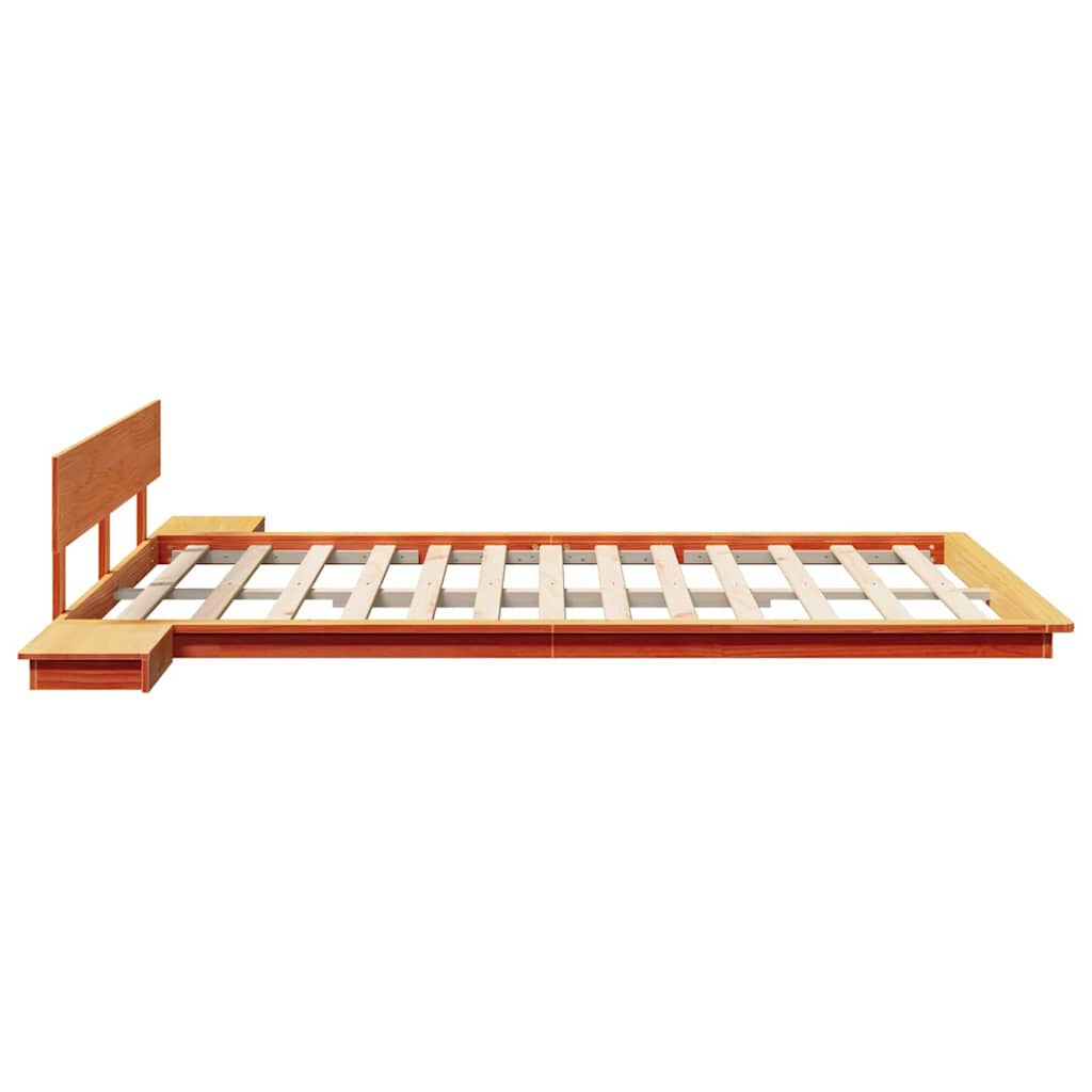 vidaXL Σκελετός Κρεβατιού Καφέ 150 x 200 cm ξύλο