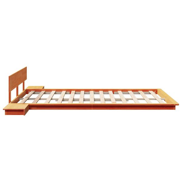 vidaXL Σκελετός Κρεβατιού Καφέ 150 x 200 cm ξύλο