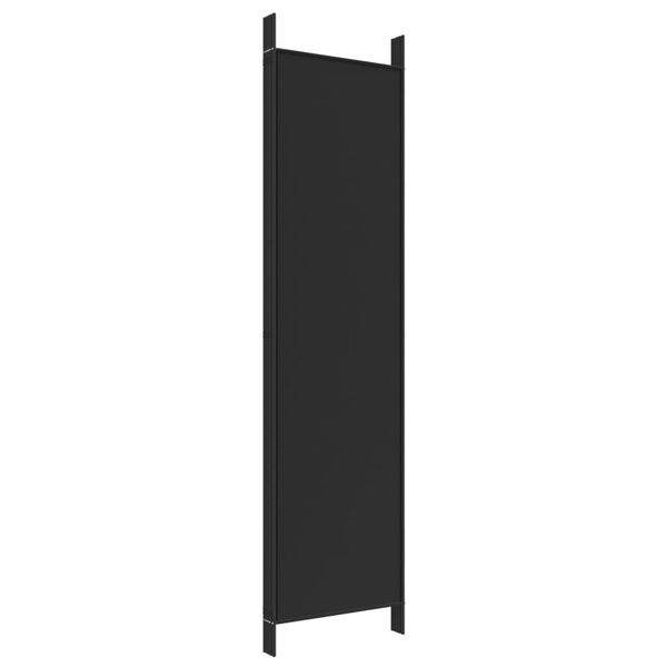 vidaXL Διαχωριστικό Δωματίου με 5 Πάνελ Μαύρο 250x200 εκ. από Ύφασμα