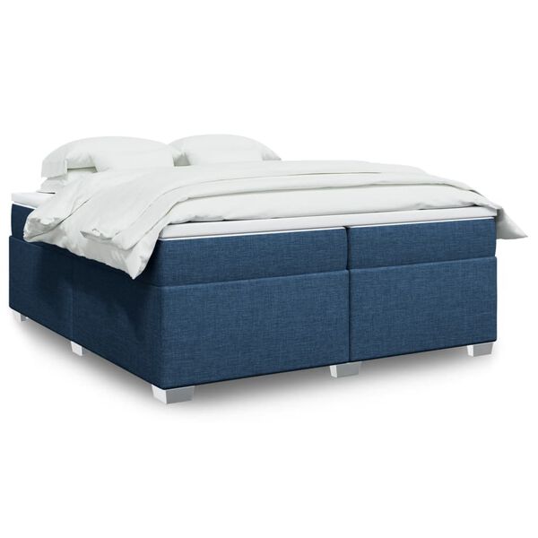 vidaXL &Kappa;&rho;&epsilon;&beta;ά&tau;&iota; Boxspring &mu;&epsilon; &Sigma;&tau;&rho;ώ&mu;&alpha; &Mu;&pi;&lambda;&epsilon; 200x200 &epsilon;&kappa;. &Upsilon;&phi;&alpha;&sigma;&mu;ά&tau;&iota;&nu;&omicron;