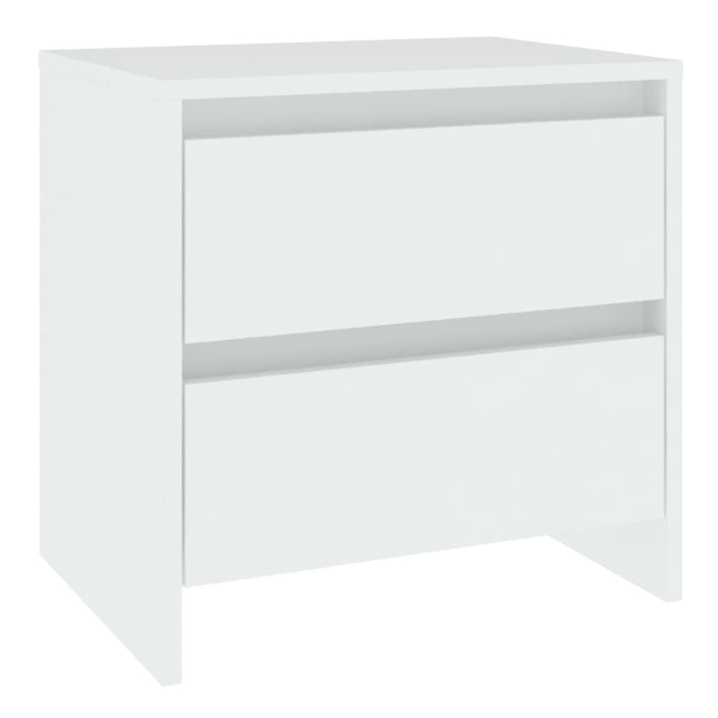 vidaXL Κομοδίνο 2 τεμ Μαύρο Δρυς 45x34x44,5 εκ Επεξεργασμένο ξύλο