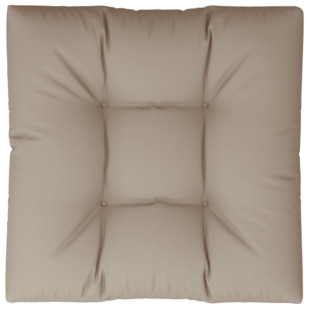 vidaXL Μαξιλάρι Παλέτας Taupe 80 x 80 x 12 εκ. Υφασμάτινο