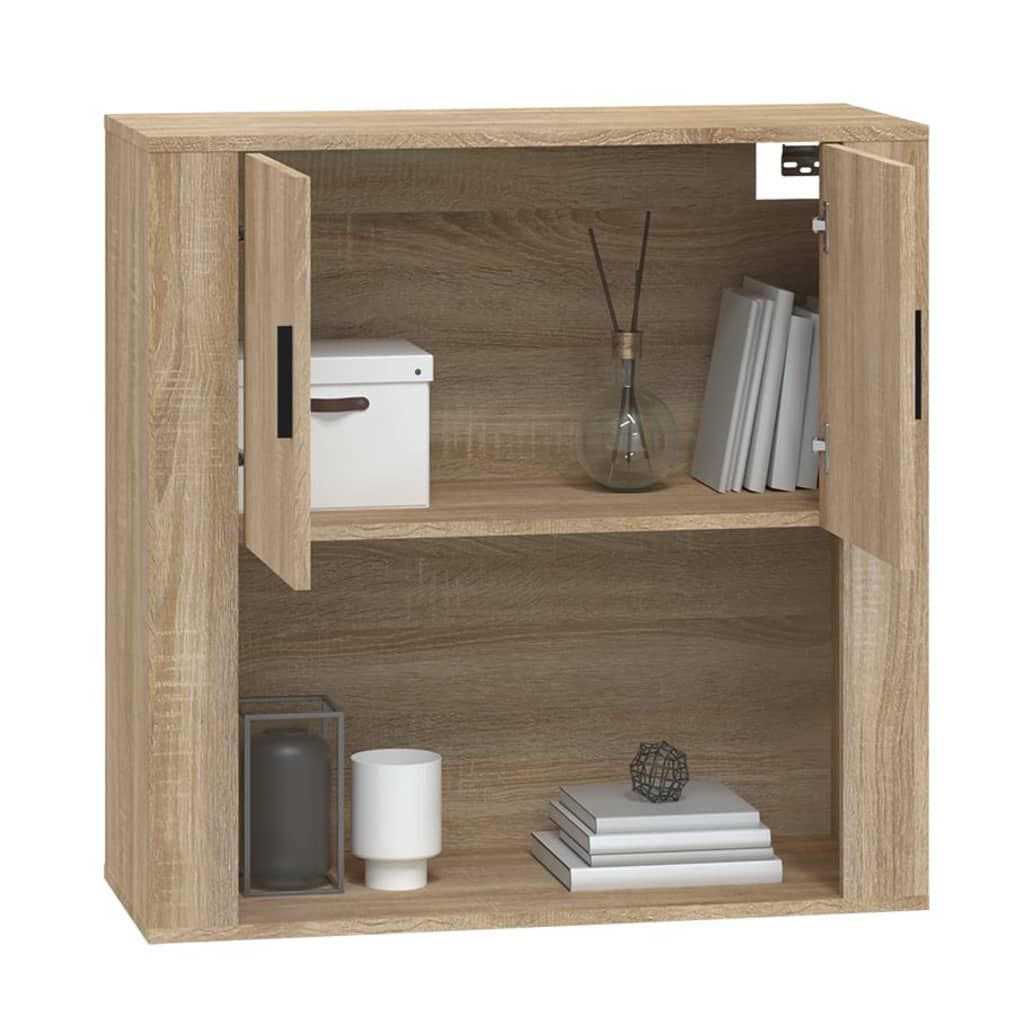 vidaXL Ντουλάπι Τοίχου Sonoma Δρυς 80x33x80 εκ. Επεξεργασμένο Ξύλο