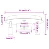 vidaXL Σποτ οροφής Ασημί 29 x 29 x 11 εκ Χάλυβας και γυαλί
