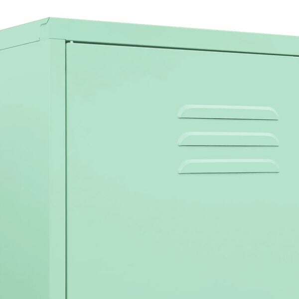 vidaXL Ντουλάπα Χρώμα Μέντα 90 x 50 x 180 εκ. από Ατσάλι